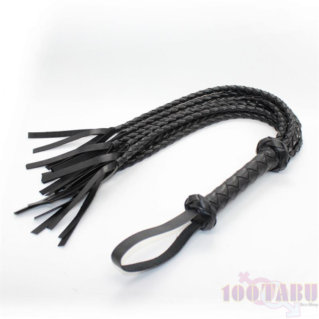 Chicote Tranças Black Flogger 75cm