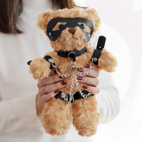 Urso de Peluche BONDAGE CRUSHITO Preto 31CM