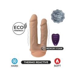 Vibrador Duplo Com Comando Remoto Realístico SILEXD MODEL 1 8” e 7" Recarregável USB