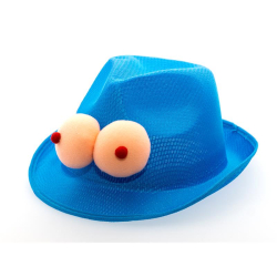 Chapéu Azul com Seios