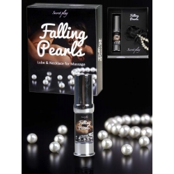 Falling Pearls - Conjunto Lubrificante Silicone e Colar de Pérolas