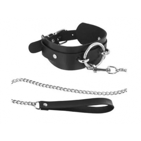 Coleira e Trela Choker Ring Leash