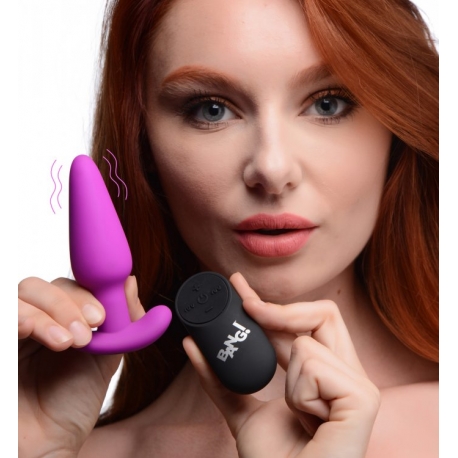 Plug Anal Vibratório Sem Fios Silicone Recarregável Bang! 21x