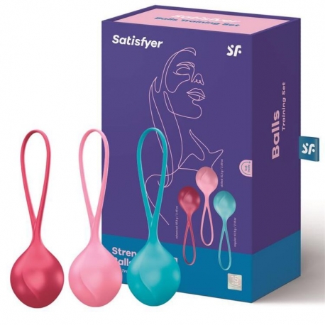 Conjunto 3 Bolas Estimuladoras Kegel Strengthening Balls Satisfyer